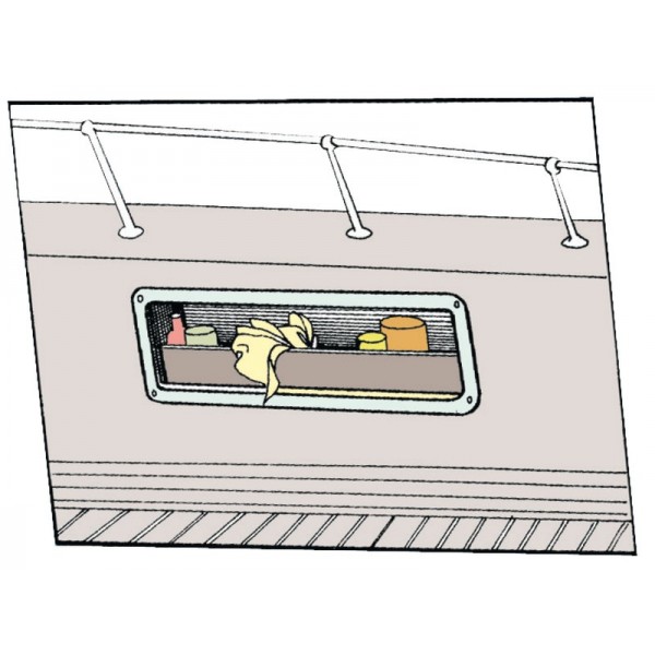 ABS blanco bolsillo lateral 540 x 244 x 120 mm - N°2 - comptoirnautique.com 