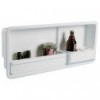 Niche latérale 2 porte-verres ABS blanc droite  - N°1 - comptoirnautique.com