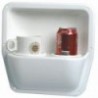 Tasca laterale in vetro ABS bianco lucido 290 x 290 mm