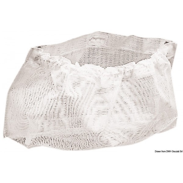 Bolsa de tote em voile branco 240 x 390 mm - N°1 - comptoirnautique.com 