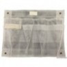 Tote pocket-tutto in voile bianco 390 x 300 mm con scomparti