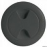 Black polypropylene inspection cap 102 mm