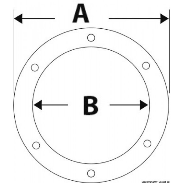 Tappo di ispezione bianco ad apertura facilitata 127 mm - N°3 - comptoirnautique.com