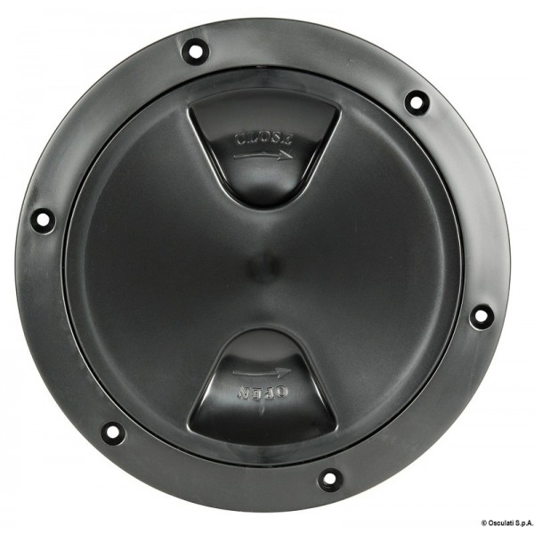 Tappo di ispezione nero con chiusura a vite 102 mm - N°1 - comptoirnautique.com