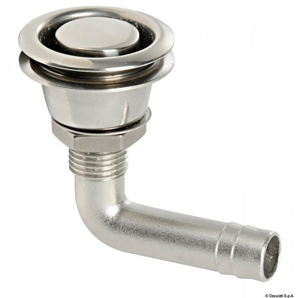 Stainless steel flush fuel vent 90° nozzle - N°1 - comptoirnautique.com 