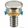 Full Flush chrome-plated brass fuel vent, straight16mm