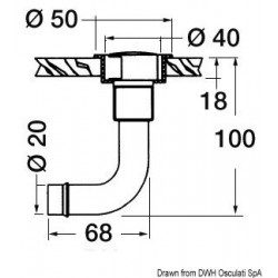 Chrome-plated brass vent...
