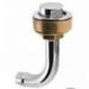 Chrome-plated brass vent bent 90° left 16 mm