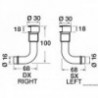 Entlüftung Messing verchromt abgewinkelt 90° links 16 mm