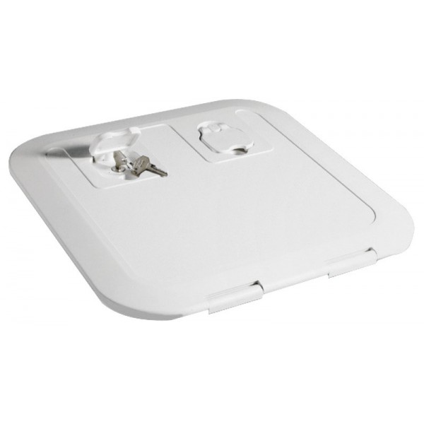 White flush inspection hatch 380 x 280 mm - N°4 - comptoirnautique.com