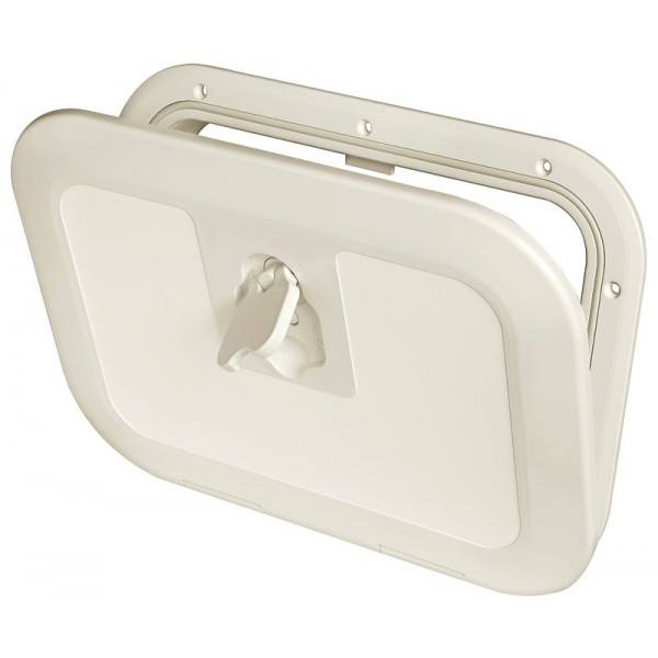 Portello d'ispezione a filo RAL 9001 380 x 280 mm - N°1 - comptoirnautique.com