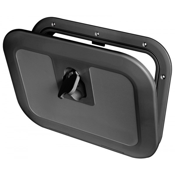 Black flush inspection hatch 380 x 280 mm - N°1 - comptoirnautique.com