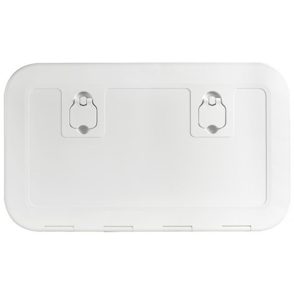Portello d'ispezione a filo RAL 7042 600 x 350 mm - N°1 - comptoirnautique.com