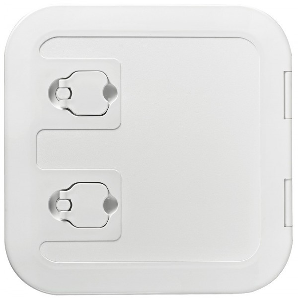 Portello d'ispezione a filo RAL 7042 375 x 375 mm - N°1 - comptoirnautique.com