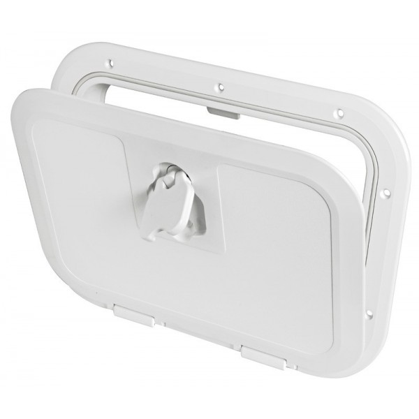 Trampilla de inspección enrasada blanca 280 x 380 mm - N°2 - comptoirnautique.com