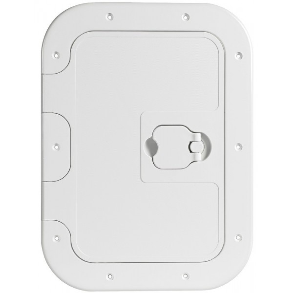 Portello d'ispezione bianco antiscivolo 280x380 mm - N°1 - comptoirnautique.com