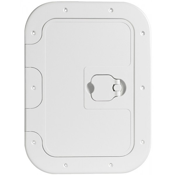 Trampilla de inspección blanca antideslizante 280x380 mm - N°1 - comptoirnautique.com