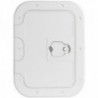 Portello d'ispezione bianco antiscivolo 280x380 mm