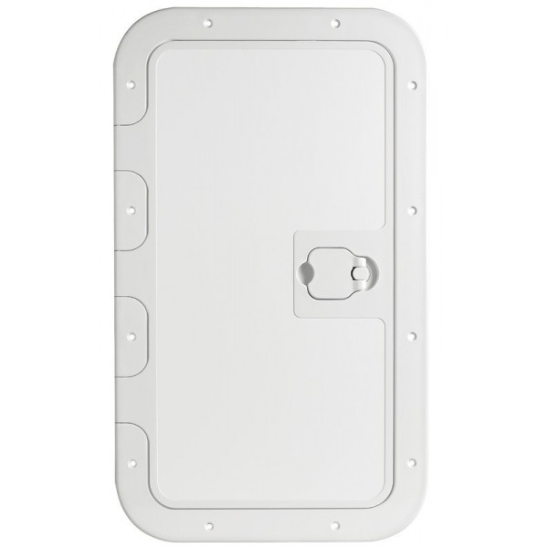 Portello d'ispezione antiscivolo bianco 350x600 mm - N°1 - comptoirnautique.com