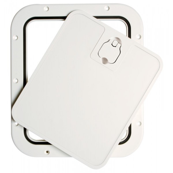 Sportello d'ispezione rimovibile sul pannello frontale bianco 305 x 355 mm - N°1 - comptoirnautique.com