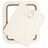 Sportello di ispezione del pannello frontale rimovibile crema 305 x 355 mm