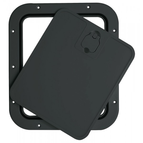 Abnehmbare Frontklappe inspect schwarz 305 x 355 mm - N°1 - comptoirnautique.com