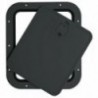 Removable front panel inspection hatch, black 305 x 355 mm