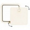 Sportello di ispezione del pannello frontale rimovibile, crema 375 x 375 mm