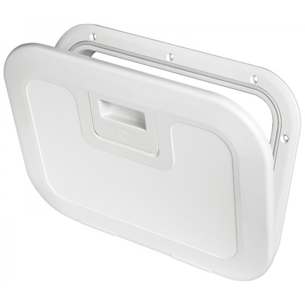 Escotilla de inspección blanca Push Pull 380 x 280 mm - N°1 - comptoirnautique.com