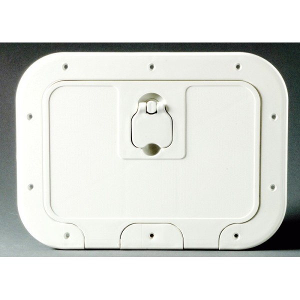 Caisson blanc avec porte 280 x 180 mm façade D  - N°1 - comptoirnautique.com