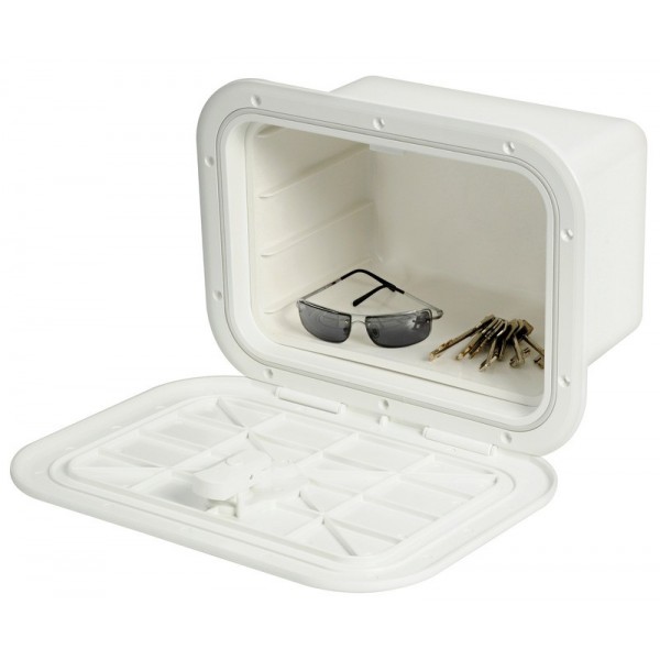 Piedistallo bianco con porta 280 x 180 mm anteriore B - N°1 - comptoirnautique.com