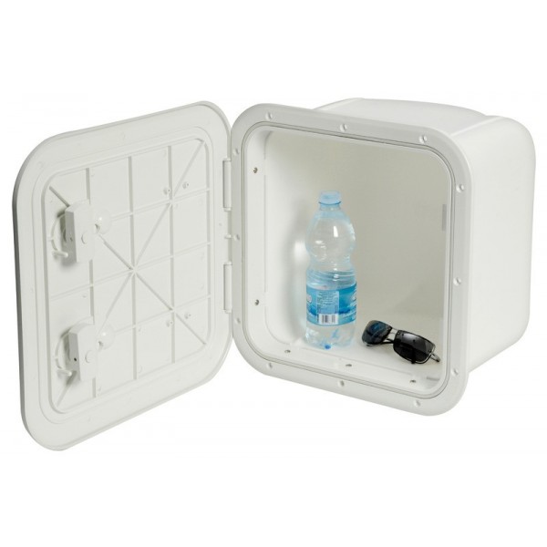 Piedistallo bianco con porta 285 x 285 mm anteriore L - N°2 - comptoirnautique.com