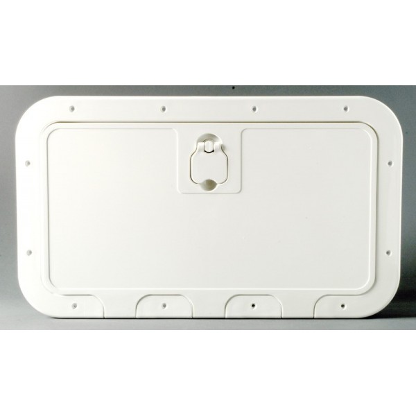 Caisson blanc avec porte 500 x 250 mm façade G  - N°1 - comptoirnautique.com