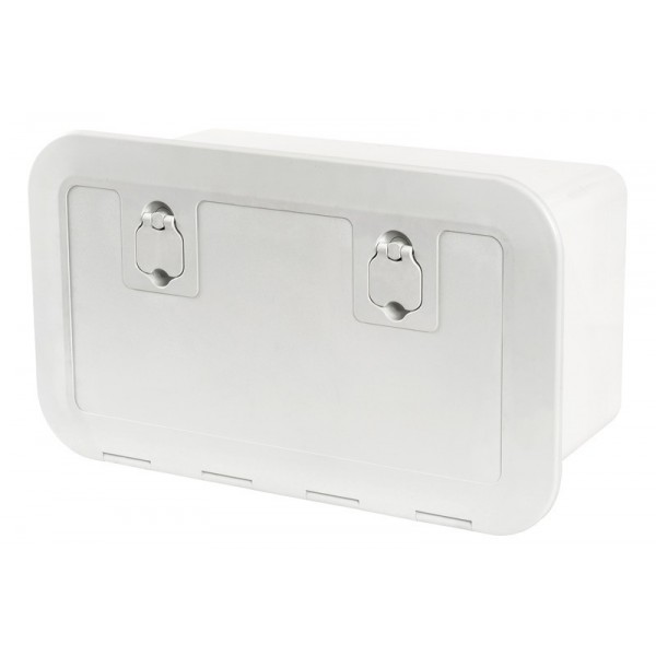 Piedistallo bianco con porta 500 x 250 mm frontale F - N°1 - comptoirnautique.com