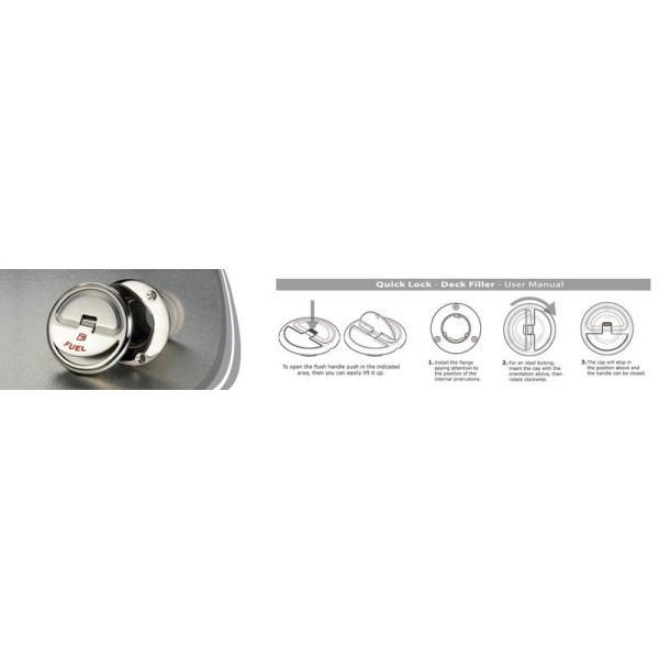 Bouchon de nable Quick Lock Fuel 50 mm  - N°4 - comptoirnautique.com 