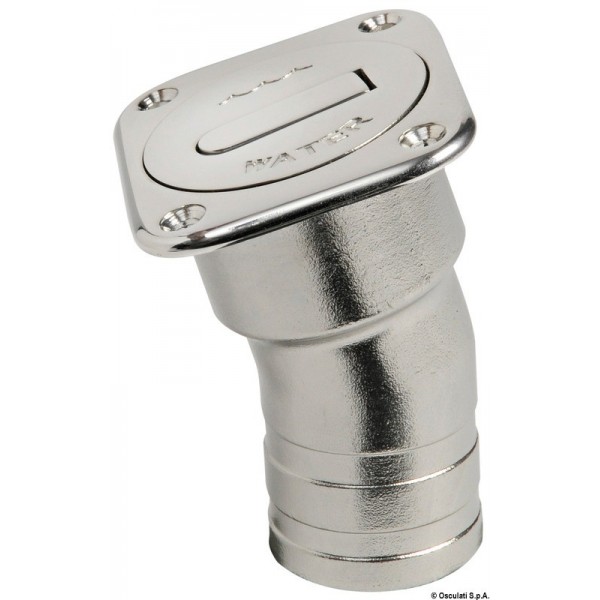 Square Fuel filler cap, short version 38 mm - N°2 - comptoirnautique.com