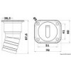 Nabelstopfen Square Fuel kurze Version 38 mm - N°5 - comptoirnautique.com