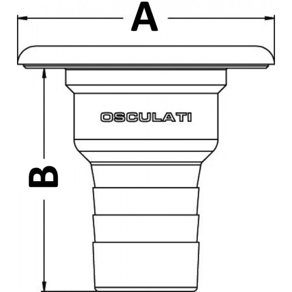 Clever bung protect.moulée Ø 50mm FUEL  - N°2 - comptoirnautique.com