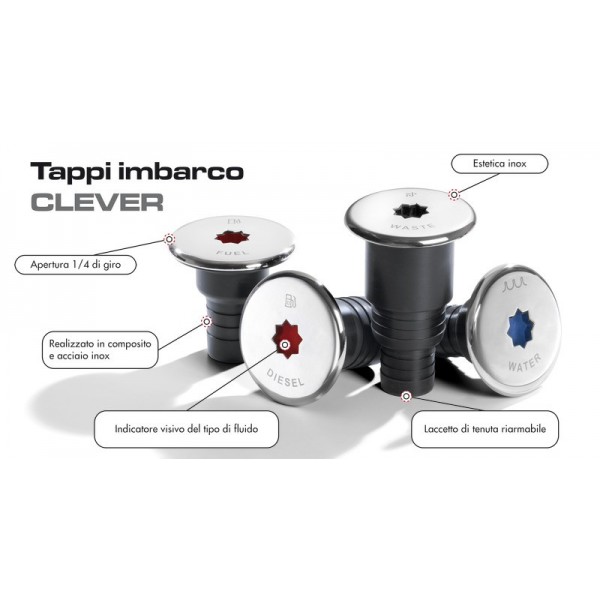 Cocchiume intelligente protect.moulée Ø 50mm CARBURANTE  - N°6 - comptoirnautique.com