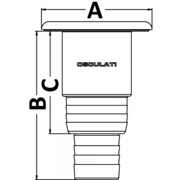 Bouchon de nable Clever moulée Ø50mm 38ØmmWASTE  - N°3 - comptoirnautique.com