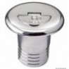 Straight chrome-plated brass filler cap WATER 38 mm