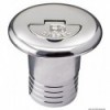 Straight chrome-plated brass filler cap WATER 38 mm - N°1 - comptoirnautique.com