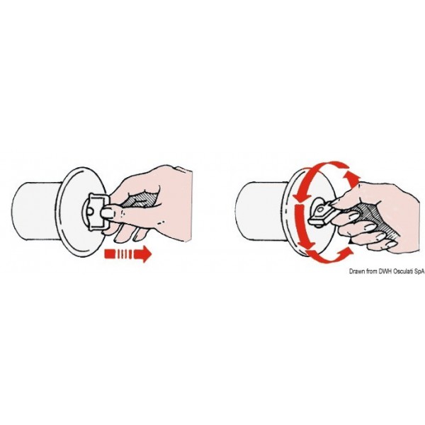 Gerader Stopfen Messing verchromt FUEL 50 mm - N°3 - comptoirnautique.com