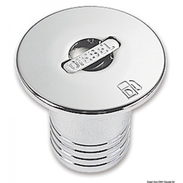 Ottone cromato tappo diritto DIESEL 50 mm - N°1 - comptoirnautique.com
