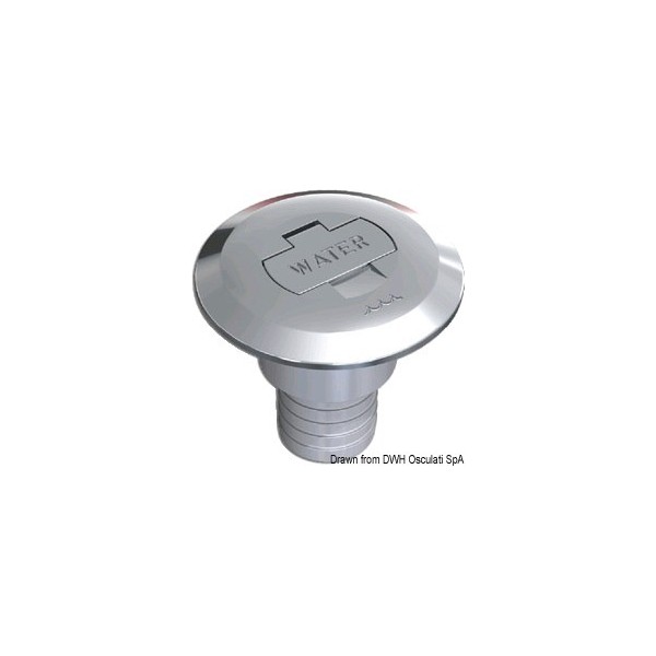 Water plug, straight 38 mm - N°1 - comptoirnautique.com