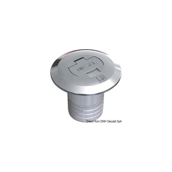 Tappo diesel diritto 50 mm - N°1 - comptoirnautique.com