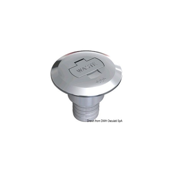 Tappo di scarico diritto 38 mm - N°1 - comptoirnautique.com