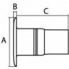 Tampão de resíduos AISI316 moldado polido 38 mm 84,5 mm - N°2 - comptoirnautique.com