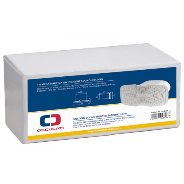 Clacson da incasso Versione sonora Oblong 12V 105 dB - N°3 - comptoirnautique.com