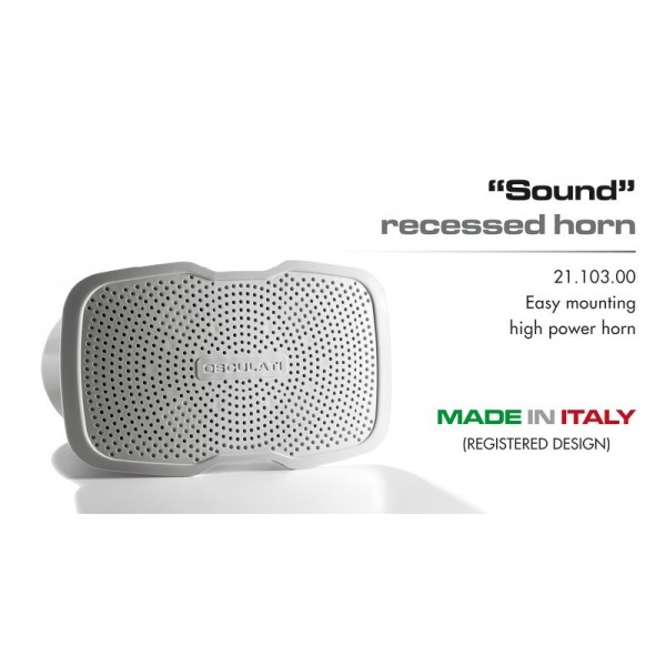 Clacson da incasso Versione sonora Oblong 12V 105 dB - N°5 - comptoirnautique.com